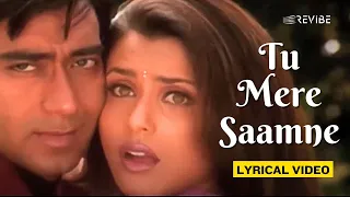 Tu Mere Samne (Official Lyric Video) | Alka Yagnik, Udit Narayan | Ajay, Rani, Sonali | Chori Chori
