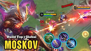 Moskov Insane Attack Speed & Damage Build  Full Aggressive Gameplay Build Top 1 Global MLBB‼️