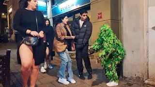 Bushman Scared the life out of them! Bushman Prank / AWESOME Reactions