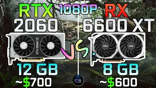 RTX 2060 vs RX 6600 XT | 1080p | Test in 10 Games