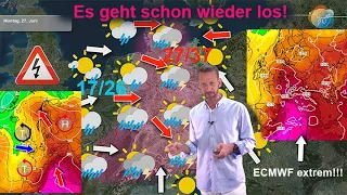 Es geht schon wieder los: neue Unwetter! Aktuelle Gewitter-, Hitze- & Wettervorhersage 26.06.-03.07.