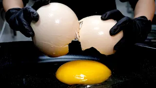 amazing! Ostrich Bread Made From Giant Eggs / Korean street food