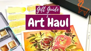 Etchr Art supplies for watercolour and gouache artists! Art Haul & Gift Guide!