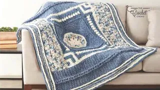 Crochet Bernat Mystery Blanket Pattern: Week 4 | EASY | The Crochet Crowd