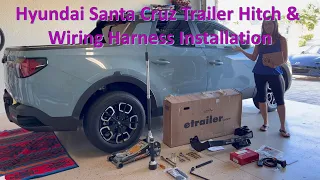 Trailer Hitch & Wiring Harness Installation on a 2022 Hyundai Santa Cruz