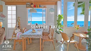 Sunday at Beachside Cafe Ambience & Bossa Nova Music - Relaxing Coffee Shop Noises, Ocean Wave ASMR