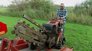 Ditch Witch - -Digging a trench at home