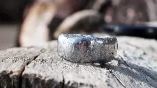 Polished aluminium foil ring (Japanese foil ball challenge)