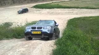 BMW X3 steep hill climb