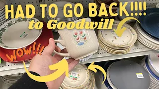 HAD TO GO BACK to GOODWILL - There Were MORE!!! | Goodwill THRIFT WITH ME