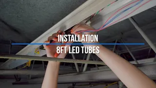 Convert 8ft Fluorescent Fixtures to LED