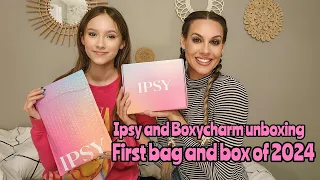 January 2024 Ipsy Glambag,  Boxycharm by Ipsy, unboxed!!!