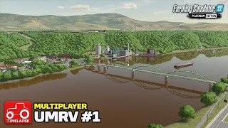 STARTING WORK ON THE NEW FARM!! (UMRV Multiplayer) FS22 Timelapse # 1