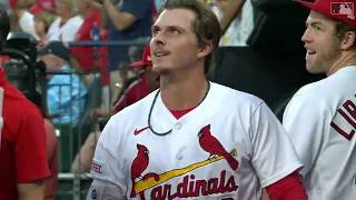 The Cardinals hit back to back to back home runs