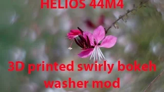 HELIOS 44M4 3D printed swirly bokeh washer - Petzval like