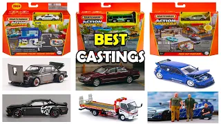 Showcase - Matchbox Action Drivers Playset, GT-R V8 Drift Hakosuka, MB S 55 AMG, RWB 997, F40 LM