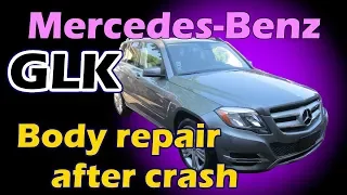 Mercedes GLK. The body repair. Ремонт кузова.