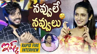 Priya Prakash Varrier & Teja Sajja Funny Rapid Fire Interview | Anchor Suma | Ishq 2021 Telugu Movie