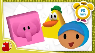 🔺 POCOYO in ENGLISH -  Learn Geometric Shapes [90 min] Full Episodes | VIDEOS and CARTOONS for KIDS
