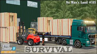 Survival in No Man's Land Ep.185🔹Selling Wood Produce, Cakes & Bread. Taking Care of Cows🔹FS 22