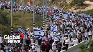 Israeli-Palestinian tensions mount after thousands march to West Bank outpost