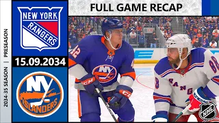 NHL 24 - New York Rangers vs New York Islanders | Preseason, Game 1 | 15.09.2034