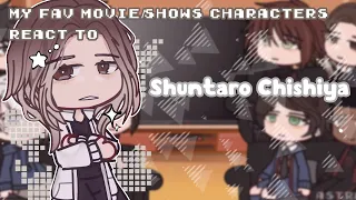 My fav movie/show characters react ✧ Shuntaro Chishiya ✧ 3/8 [5k special!!]