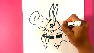 How to Draw Mr. Krabs - Spongebob Squarepants - Easy Drawings