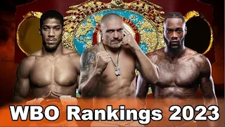 WBO release NEW Heavyweight Rankings for 2023 - Anthony Joshua, Usyk, Deontay Wilder!!