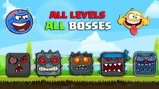 Red Ball 4 - All Level All Bosses Funny Superspeed Battle with Blue Sprinke Tomato Ball