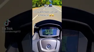 Y tu moto llega a 150 km/h