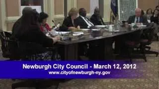 Newburgh City Council Meeting - March 12, 2012