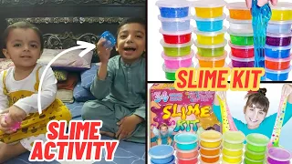 BLUE vs PINK SLIME || Armaan Ali and Anabiya vlogs