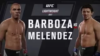 UFC FIGHT NIGHT BARBOZA VS MELENDEZ FULL FIGHT SIM (EA Sports UFC 2 Gameplay)