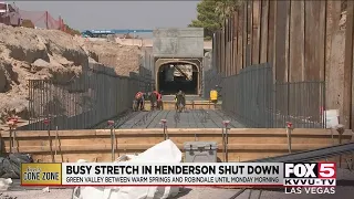 Cone Zone: Green Valley Parkway in Henderson shut down