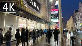 Walking Vienna, Westbahnhof, Shopping Street Mariahilfer Straße after Lockdown | 4K HDR Dolby Vision