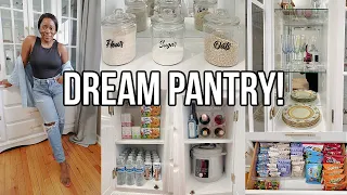 DREAM PANTRY! EXTREME DECLUTTER & ORGANIZE WITH ME, PANTRY ORGANIZATION IDEAS, SMALL PANTRY STORAGE