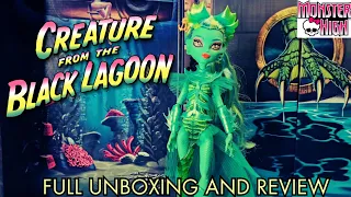 CREATURE FROM THE BLACK LAGOON! Monster High Skullector Doll FULL UNBOXING and review!