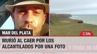 TRAGEDIA en MAR del PLATA: MURIÓ al CAER por los ALCANTILADOS para SACARSE una FOTO