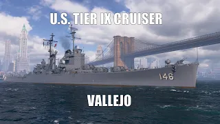 U.S. Tier IX Freemium Cruiser Vallejo - Commented Gameplay