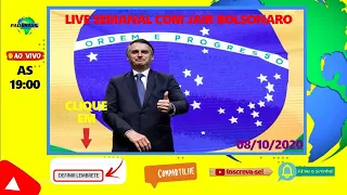 🚨AO VIVO🚨: LIVE SEMANAL COM JAIR BOLSONARO  08/10/2020