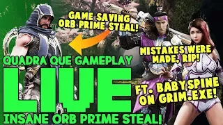 Paragon: INSANE Orb Prime STEAL! | Full LIVE Gameplay! (GIDEON Mid-Lane/Quadra Que)