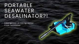 This is a portable hand-powered seawater desalinator?!