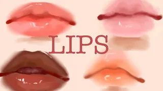 How to draw /color lips tutorial