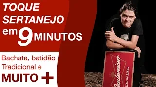 COMO TOCAR SERTANEJO NO CAJON | 5 TIPOS EM 9 MINUTOS