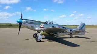 Most Original P51 Mustang Start Up! Thunder Mustang Rolls Royce Merlin