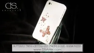 Butterfly Twins Crystallized iPhone 4 Case - Harmonized from dsstyles.com