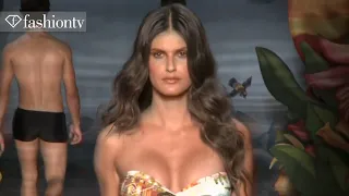 Ana Beatriz Barros + Lea T @ Blue Man Bikini Backstage FFW Fashion Rio Summer 2012 | FashionTV - FTV