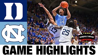 #3 North Carolina vs #7 Duke Highlights | NCAA Men's Basketball | 2024 College Basketball