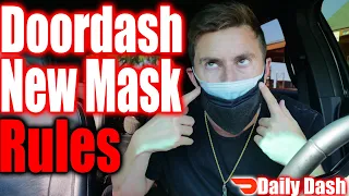 Doordash New Mask Mandate - Daily Dash - Delivery Driver Money Tips Grubhub Ubereats Doordash